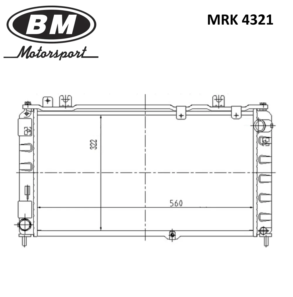 BM MRK 4321 Радиатор охлаждения двигателя, [-] A/C, фото 1